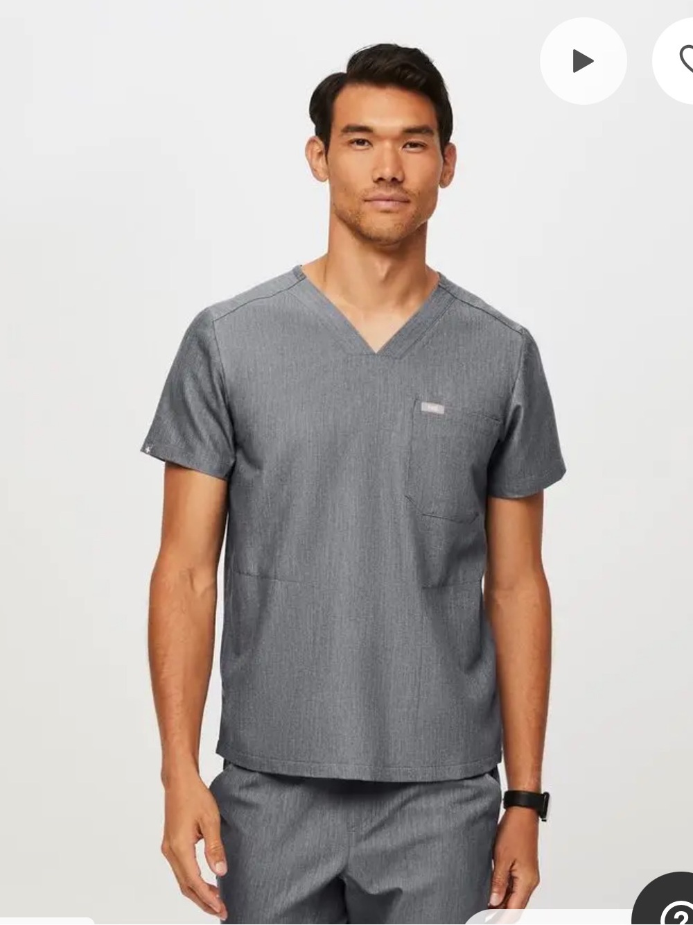 FIGS Mens Graphite Chisec Top XL